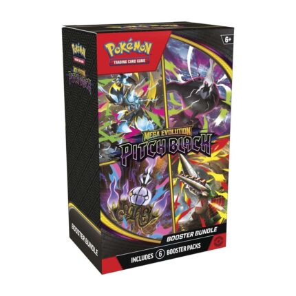 Pokémon TCG: Mega Evolution – Pitch Black Booster Bundle (6 Packs)